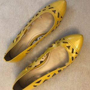 Yellow Flats with Laser-cut Detail